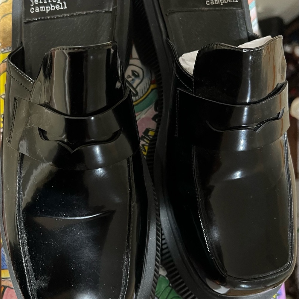 Jeffrey Campbell lug soled mules